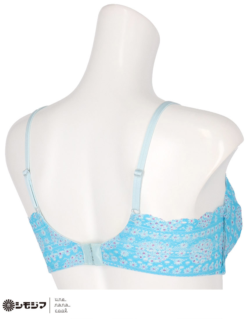 JB3522|ウンナナクール une nana cool MADE WITH シモジマ 364 レース ノンワイヤーブラ S/M/L/LL