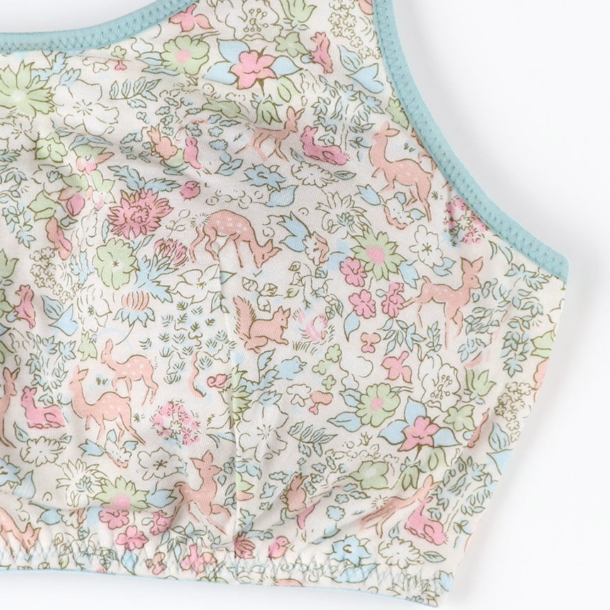 JB3950|ウンナナクール une nana cool ナイトアップブラ MADE WITH LIBERTY FABRIC ノンワイヤーブラ M/L/LL