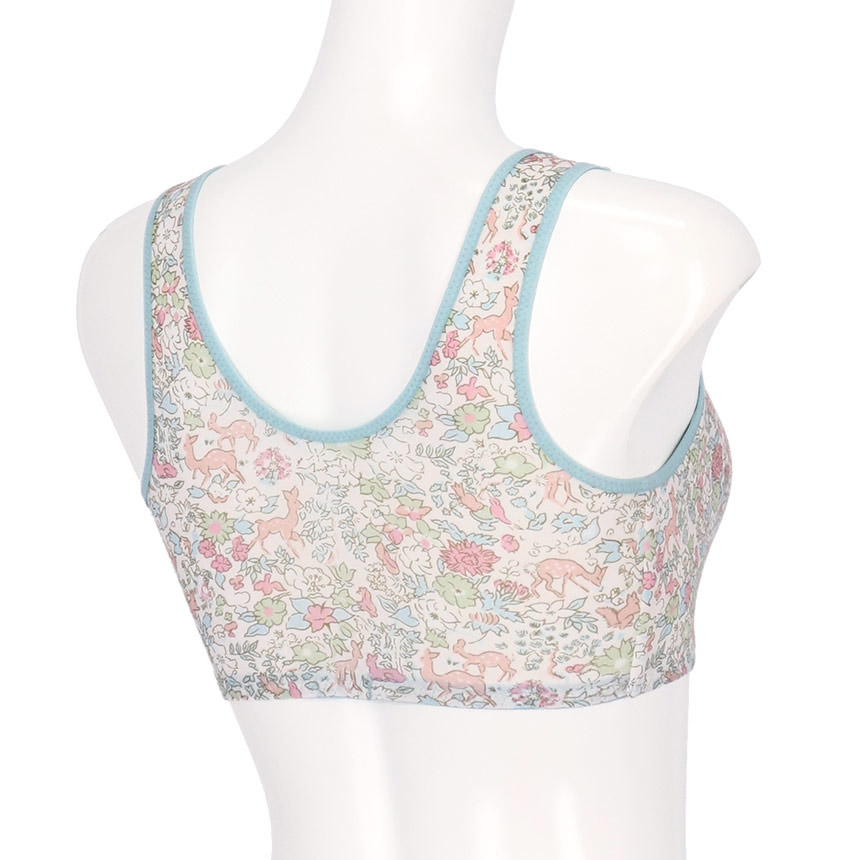 JB3950|ウンナナクール une nana cool ナイトアップブラ MADE WITH LIBERTY FABRIC ノンワイヤーブラ M/L/LL