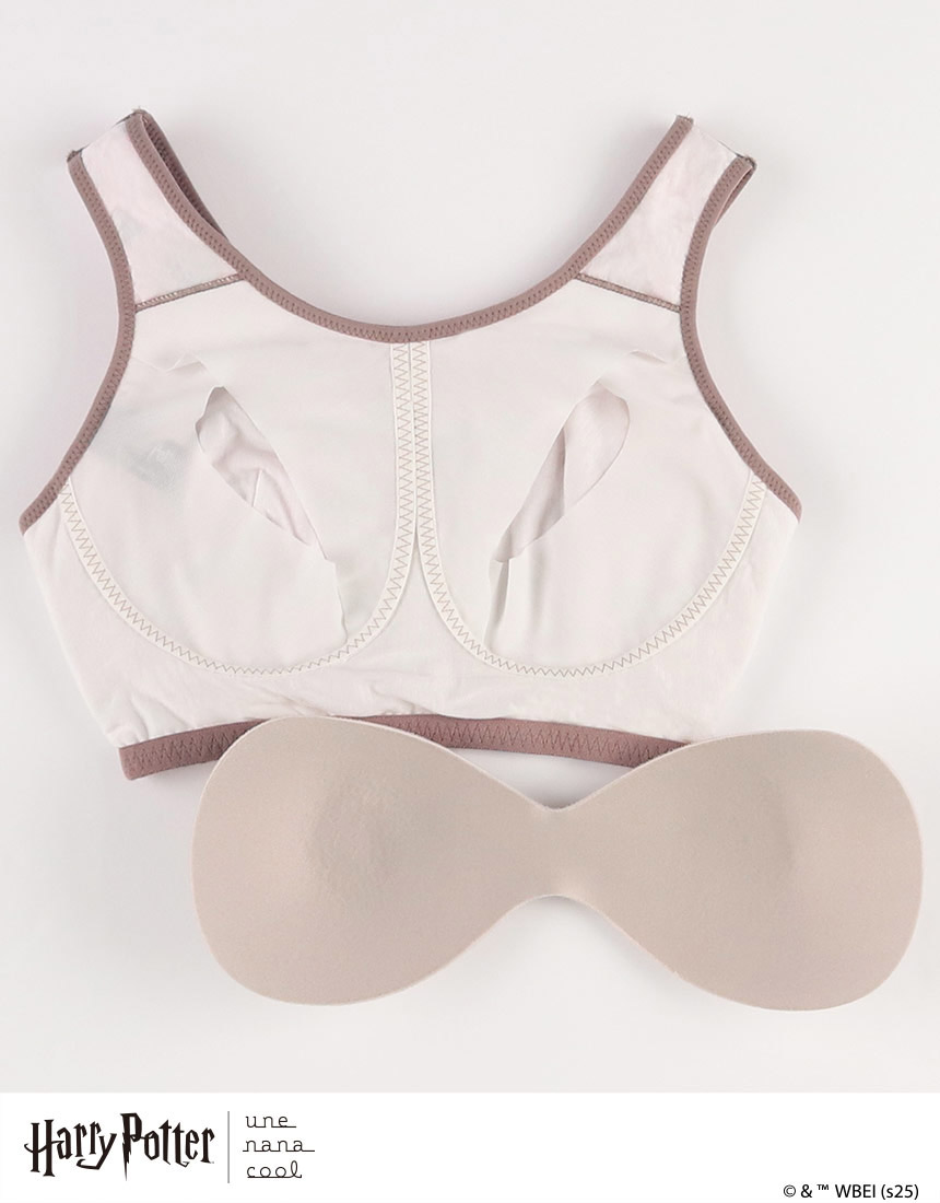 JB3957|ウンナナクール une nana cool Harry Potter × une nana cool ナイトアップブラ ノンワイヤーブラ M/L/LL/3L