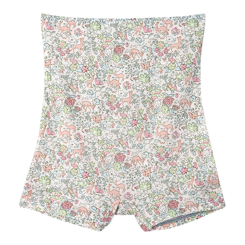 LF3050|ウンナナクール une nana cool ナイトアップブラ連動 MADE WITH LIBERTY FABRIC ハラマキ付きショーツ ボーイレングスショーツ M/L