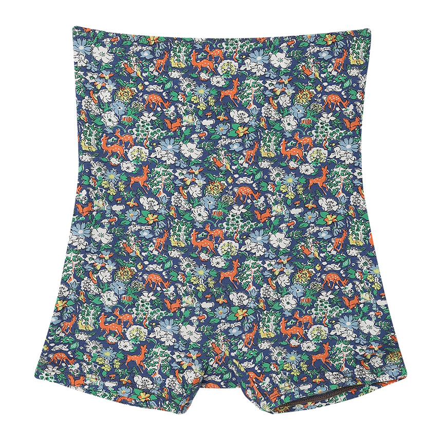 LF3050|ウンナナクール une nana cool ナイトアップブラ連動 MADE WITH LIBERTY FABRIC ハラマキ付きショーツ ボーイレングスショーツ M/L