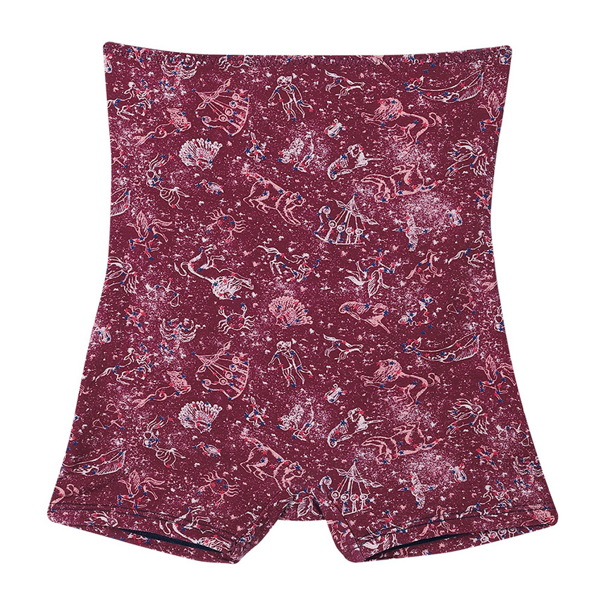 LF3050|ウンナナクール une nana cool ナイトアップブラ連動 MADE WITH LIBERTY FABRIC ハラマキ付きショーツ ボーイレングスショーツ M/L