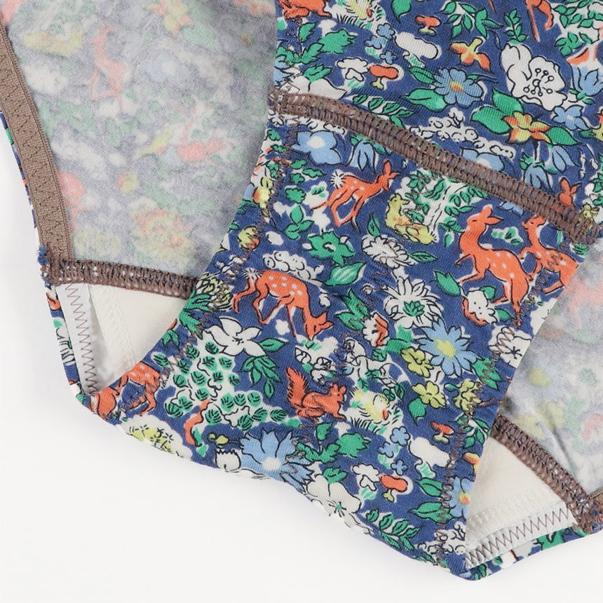 LF5050|ウンナナクール une nana cool ナイトアップブラ連動 MADE WITH LIBERTY FABRIC サニタリーショーツ 羽つきナプキン対応 M/L