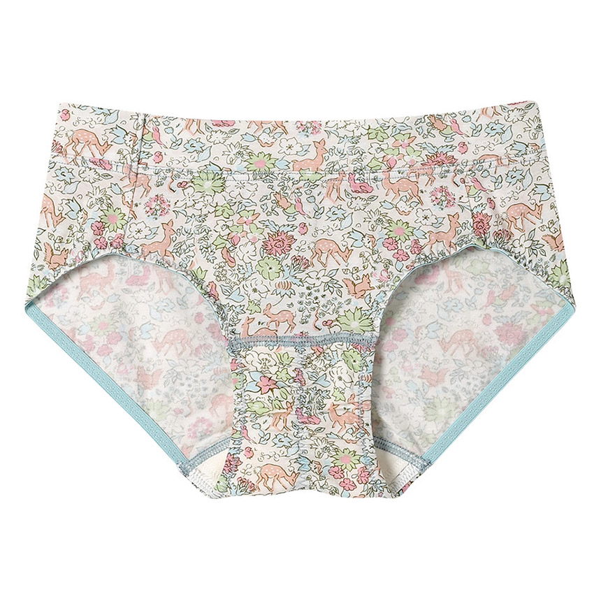 LF5050|ウンナナクール une nana cool ナイトアップブラ連動 MADE WITH LIBERTY FABRIC サニタリーショーツ 羽つきナプキン対応 M/L