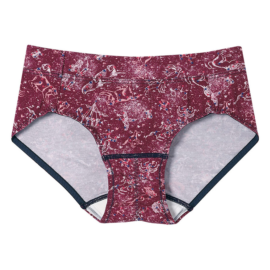 LF5050|ウンナナクール une nana cool ナイトアップブラ連動 MADE WITH LIBERTY FABRIC サニタリーショーツ 羽つきナプキン対応 M/L