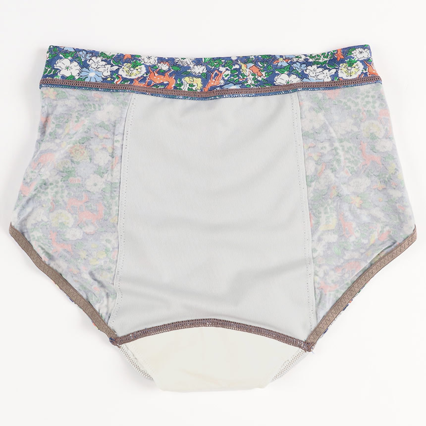 LF5650|ウンナナクール une nana cool ナイトアップブラ連動 MADE WITH LIBERTY FABRIC ナイト用 サニタリーショーツ 羽つきナプキン対応 M/L