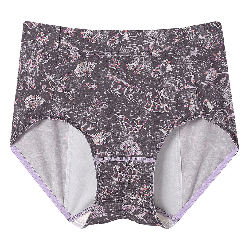 LF5650|ウンナナクール une nana cool ナイトアップブラ連動 MADE WITH LIBERTY FABRIC ナイト用 サニタリーショーツ 羽つきナプキン対応 M/L