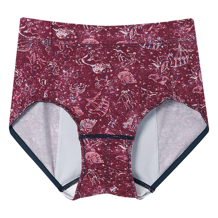 LF5650|ウンナナクール une nana cool ナイトアップブラ連動 MADE WITH LIBERTY FABRIC ナイト用 サニタリーショーツ 羽つきナプキン対応 M/L