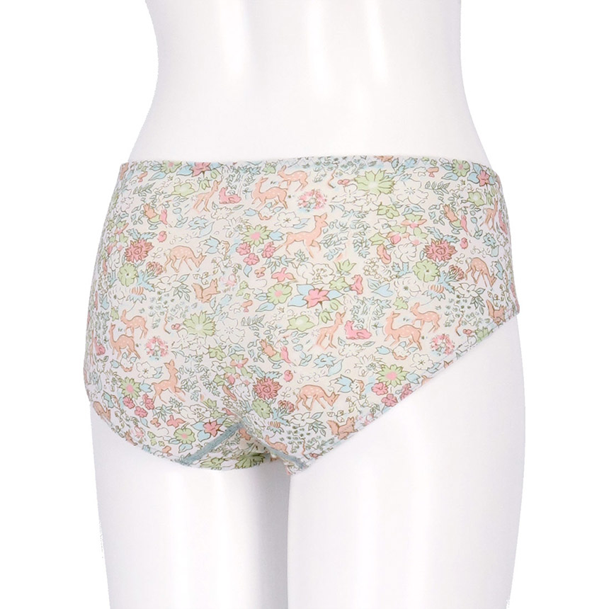 LF6250|ウンナナクール une nana cool ナイトアップブラ連動 MADE WITH LIBERTY FABRIC スタンダードショーツ M/L