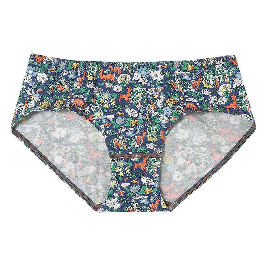 LF6250|ウンナナクール une nana cool ナイトアップブラ連動 MADE WITH LIBERTY FABRIC スタンダードショーツ M/L