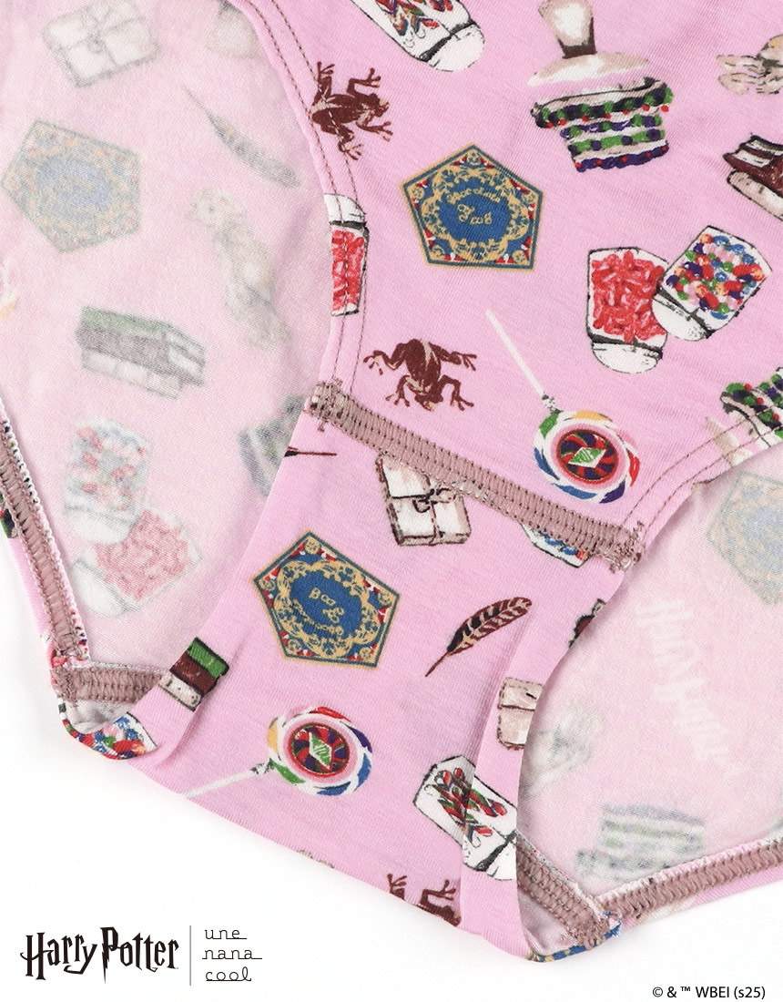LF6257|ウンナナクール une nana cool Harry Potter × une nana cool ナイトアップブラ連動 スタンダードショーツ M/L