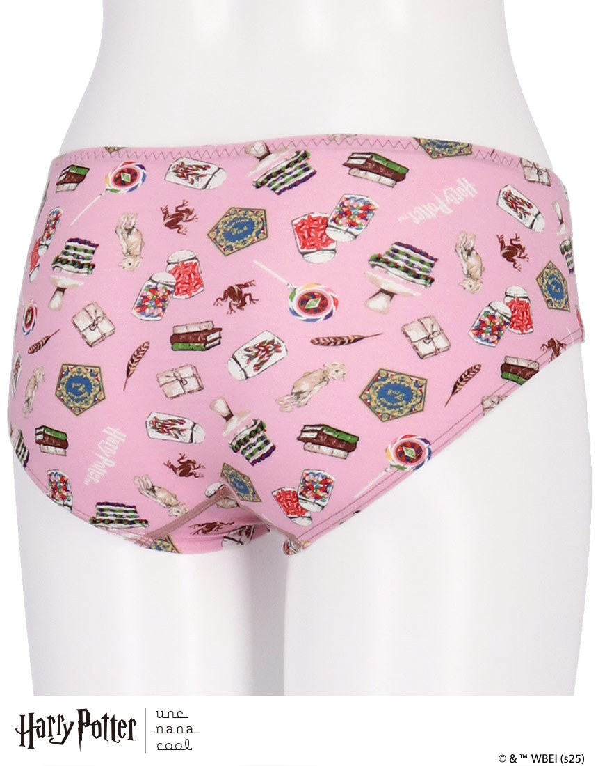 LF6257|ウンナナクール une nana cool Harry Potter × une nana cool ナイトアップブラ連動 スタンダードショーツ M/L