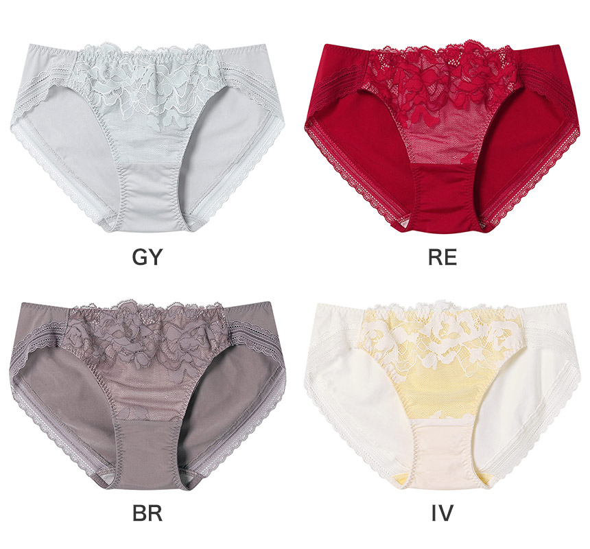 PUN201|ウンナナクール une nana cool リボンブラレース スタンダードショーツ M/L