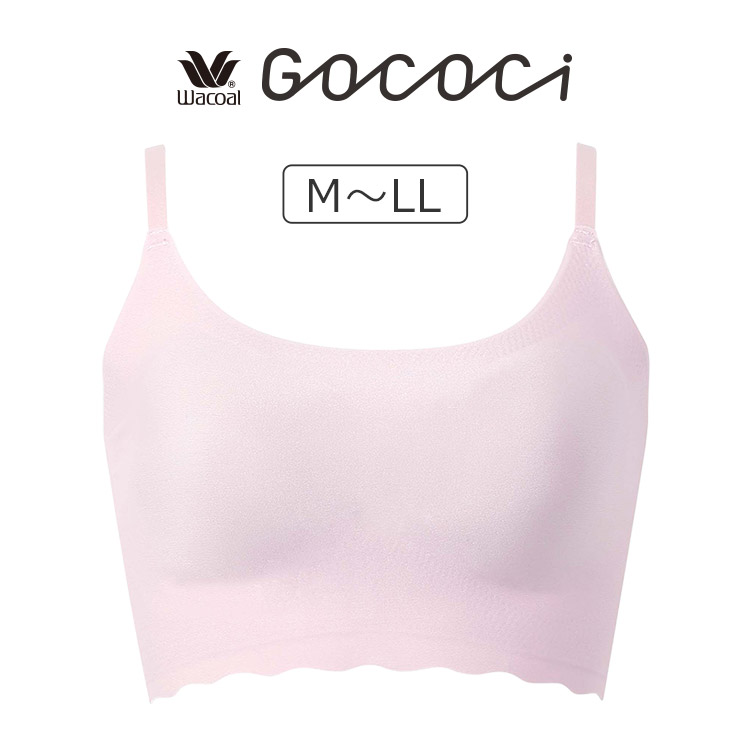 CGG220|ワコール GOCOCi ゴコチ ベンベルグ ストラップタイプ カップ付きハーフトップ M/L/LL