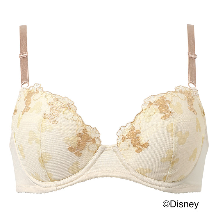 KB2063|ワコール ウイング ナチュラルアップブラ 【ディズニー】【ミッキーデザイン】 KB2063シリーズ ブラジャー単品 BCDEFカップ アンダー65/70/75/80/85cm
