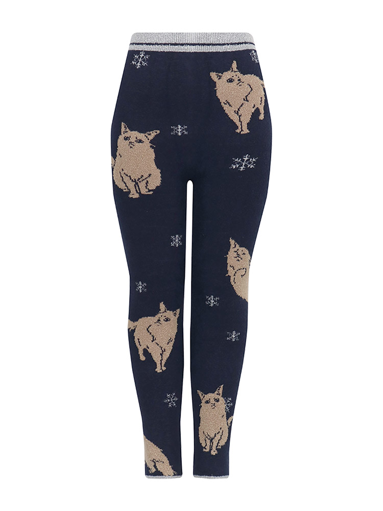 PPL757|ワコール ニットパンツ 毛パン 肌着 ボトムス 足首丈 M-L