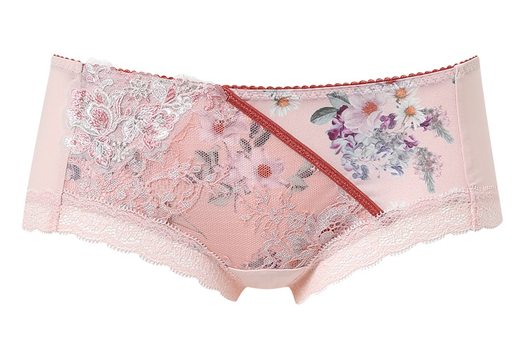 PXB673|ワコール リボンブラ 脇すっきり BXB473シリーズ ボーイレングスショーツ M/L