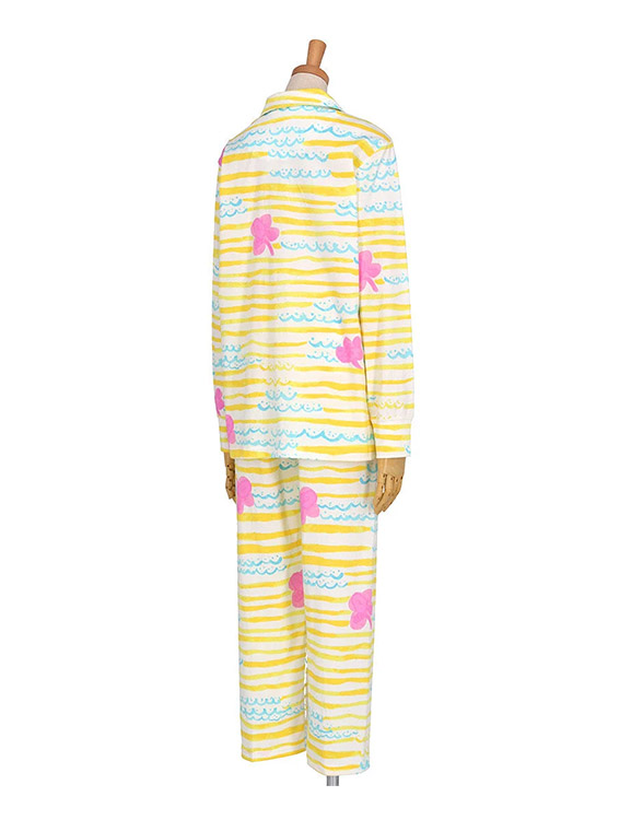 UDX597|ワコール ツモリチサト スリープ ロング袖 ロング丈パンツ パジャマ 上下セット 10分丈・10分袖 M/L