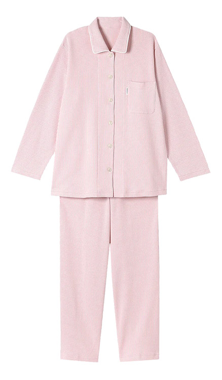 YDW006|ワコール 睡眠科学 パジャマ 上下セット レディース 綿100% 10分丈 10分袖 M/L