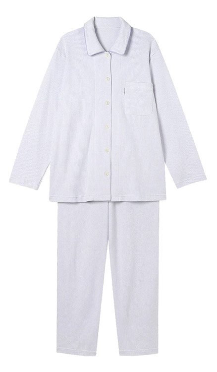 YDW006|ワコール 睡眠科学 パジャマ 上下セット レディース 綿100% 10分丈 10分袖 M/L