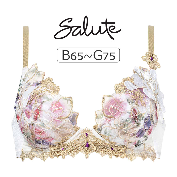 BTJ417｜ワコール サルート 17G ブラジャー単品 VIVA LINEブラ BCDEFGカップ  アンダー65/70/75cm