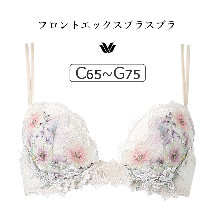 BXD717｜ワコール プレミアム 17G BXD417シリーズ フロントエックスプラスブラ ブラジャー単品 CDEFGカップ  アンダー65/70/75cm