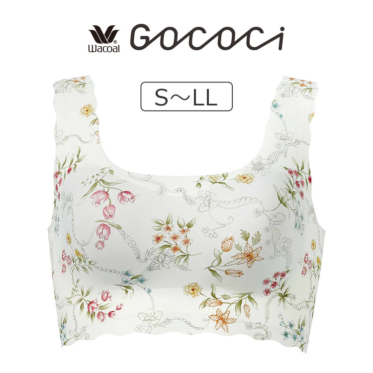 CGG535｜ワコール GOCOCi カップ付きハーフトップ S-LL