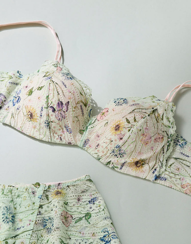JB3570|ウンナナクール une nana cool リニューアル 364ブラ レース ノンワイヤーブラ S/M/L/LL