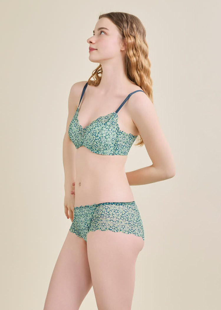 JB3570|ウンナナクール une nana cool リニューアル 364ブラ レース ノンワイヤーブラ S/M/L/LL