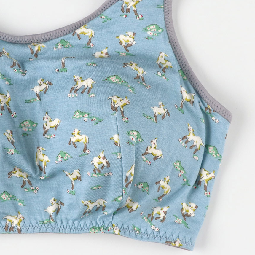 JB3950|ウンナナクール une nana cool ナイトアップブラ MADE WITH LIBERTY FABRIC ノンワイヤーブラ M/L/LL/3L