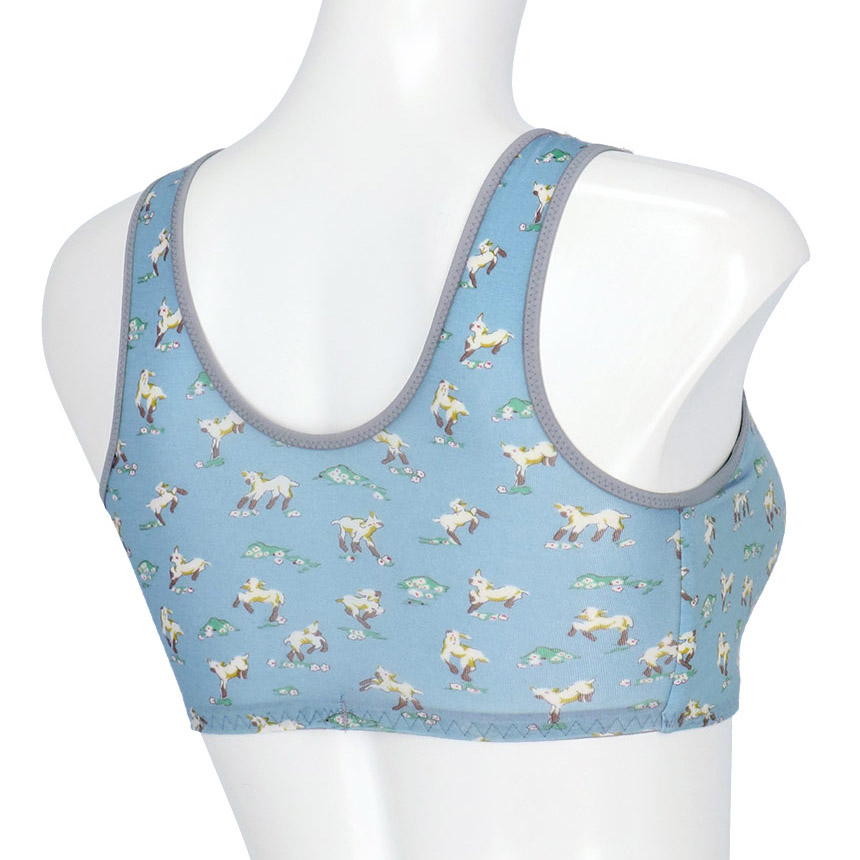 JB3950|ウンナナクール une nana cool ナイトアップブラ MADE WITH LIBERTY FABRIC ノンワイヤーブラ M/L/LL/3L