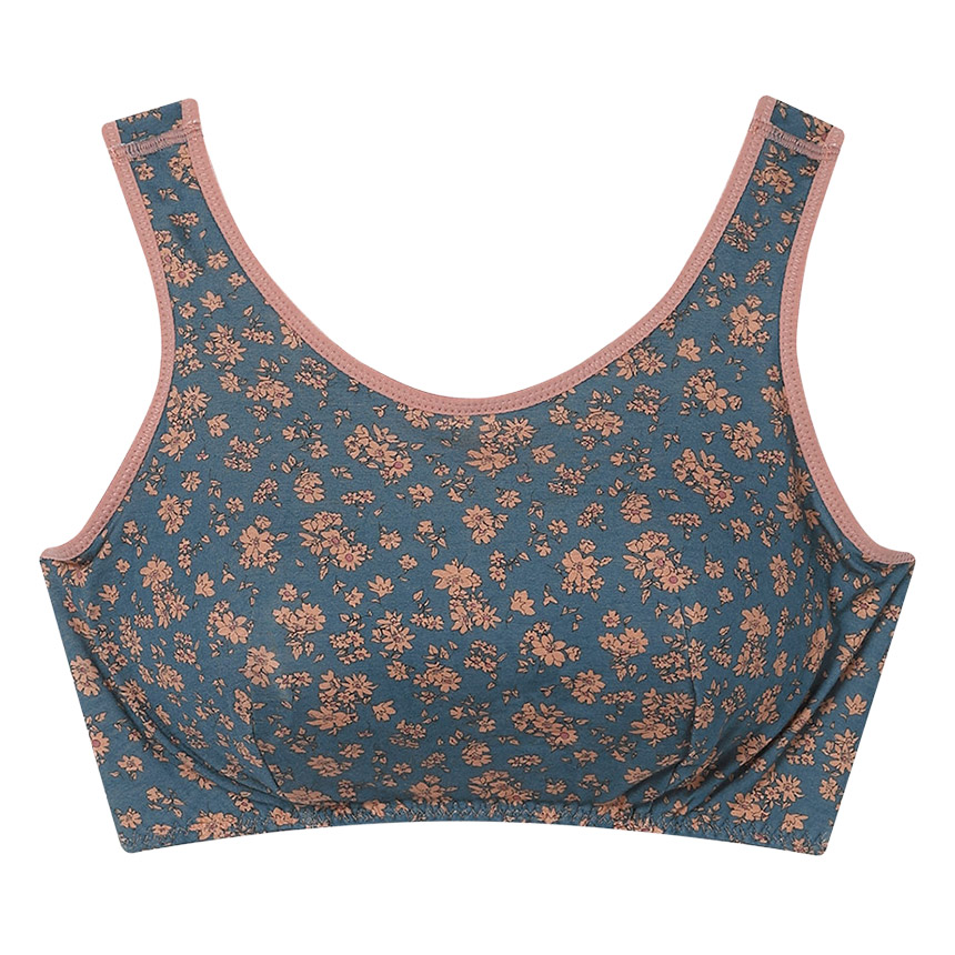 JB3950|ウンナナクール une nana cool ナイトアップブラ MADE WITH LIBERTY FABRIC ノンワイヤーブラ M/L/LL/3L