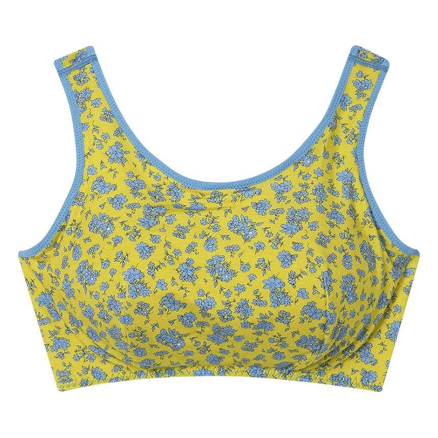 JB3950|ウンナナクール une nana cool ナイトアップブラ MADE WITH LIBERTY FABRIC ノンワイヤーブラ M/L/LL/3L
