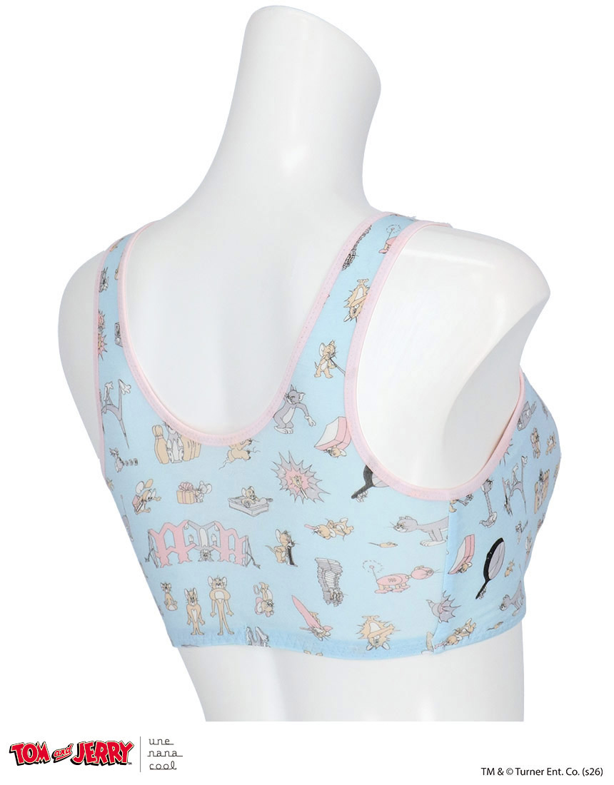 JB3959|ウンナナクール une nana cool トムとジェリー × une nana cool ナイトアップブラ ノンワイヤーブラ M/L/LL