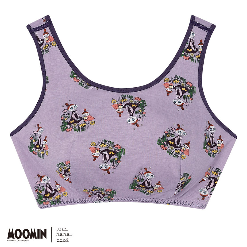 JB3961|ウンナナクール une nana cool MOOMIN × une nana cool ナイトアップブラ ノンワイヤーブラ M/L/LL/3L