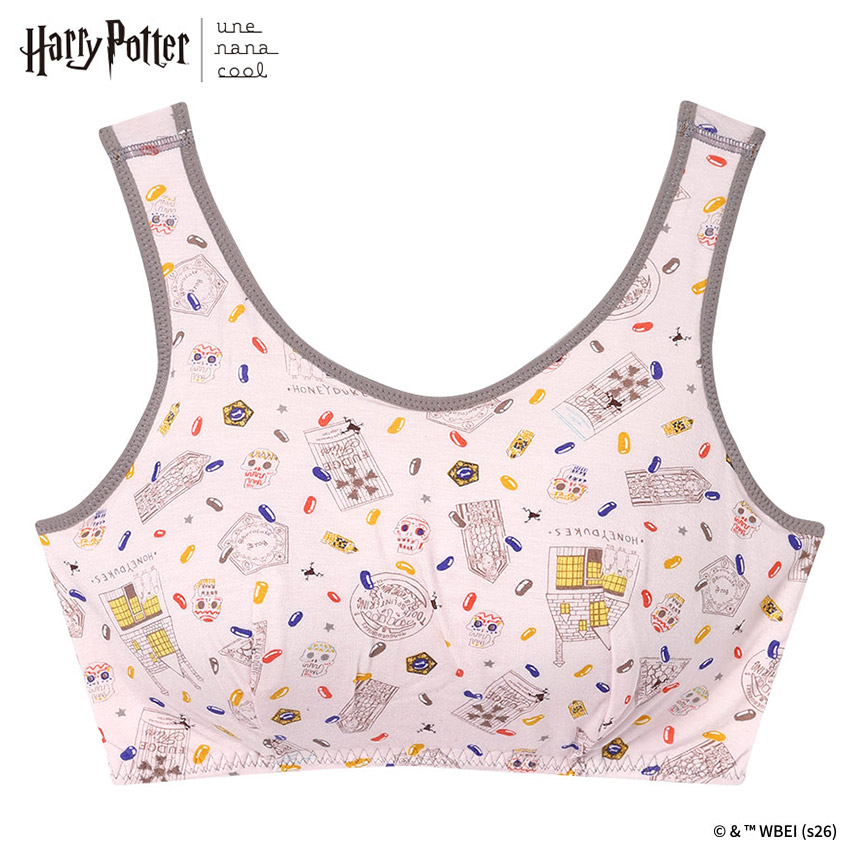 JB3967|ウンナナクール une nana cool Harry Potter × une nana cool ナイトアップブラ ノンワイヤーブラ M/L/LL/3L