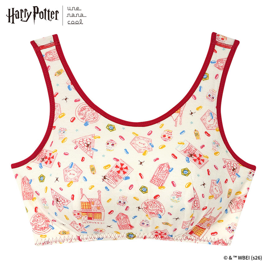 JB3967|ウンナナクール une nana cool Harry Potter × une nana cool ナイトアップブラ ノンワイヤーブラ M/L/LL/3L