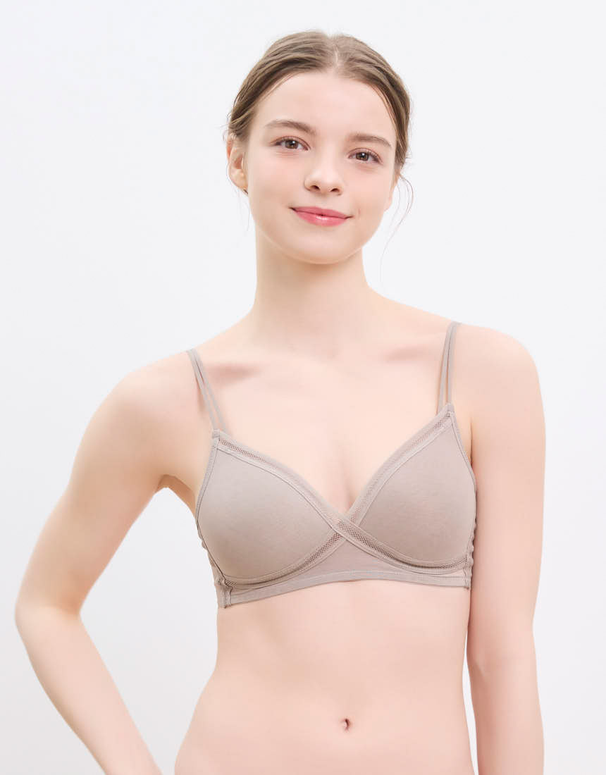 LB1300|ウンナナクール une nana cool メッシュタイプ ノンワイヤーブラ M/L