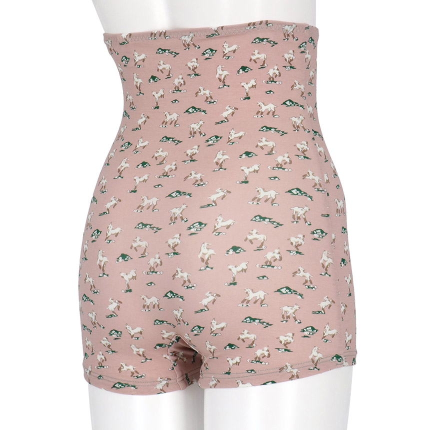 LF3050|ウンナナクール une nana cool ナイトアップブラ連動 MADE WITH LIBERTY FABRIC ハラマキ付きショーツ ボーイレングスショーツ M/L