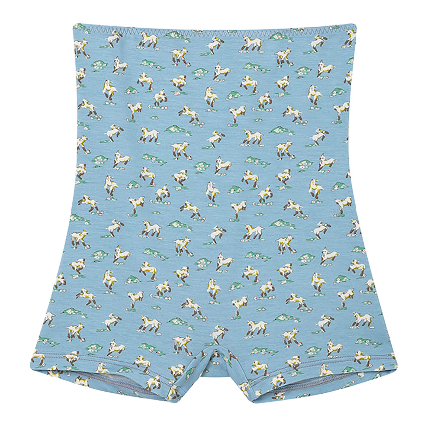 LF3050|ウンナナクール une nana cool ナイトアップブラ連動 MADE WITH LIBERTY FABRIC ハラマキ付きショーツ ボーイレングスショーツ M/L