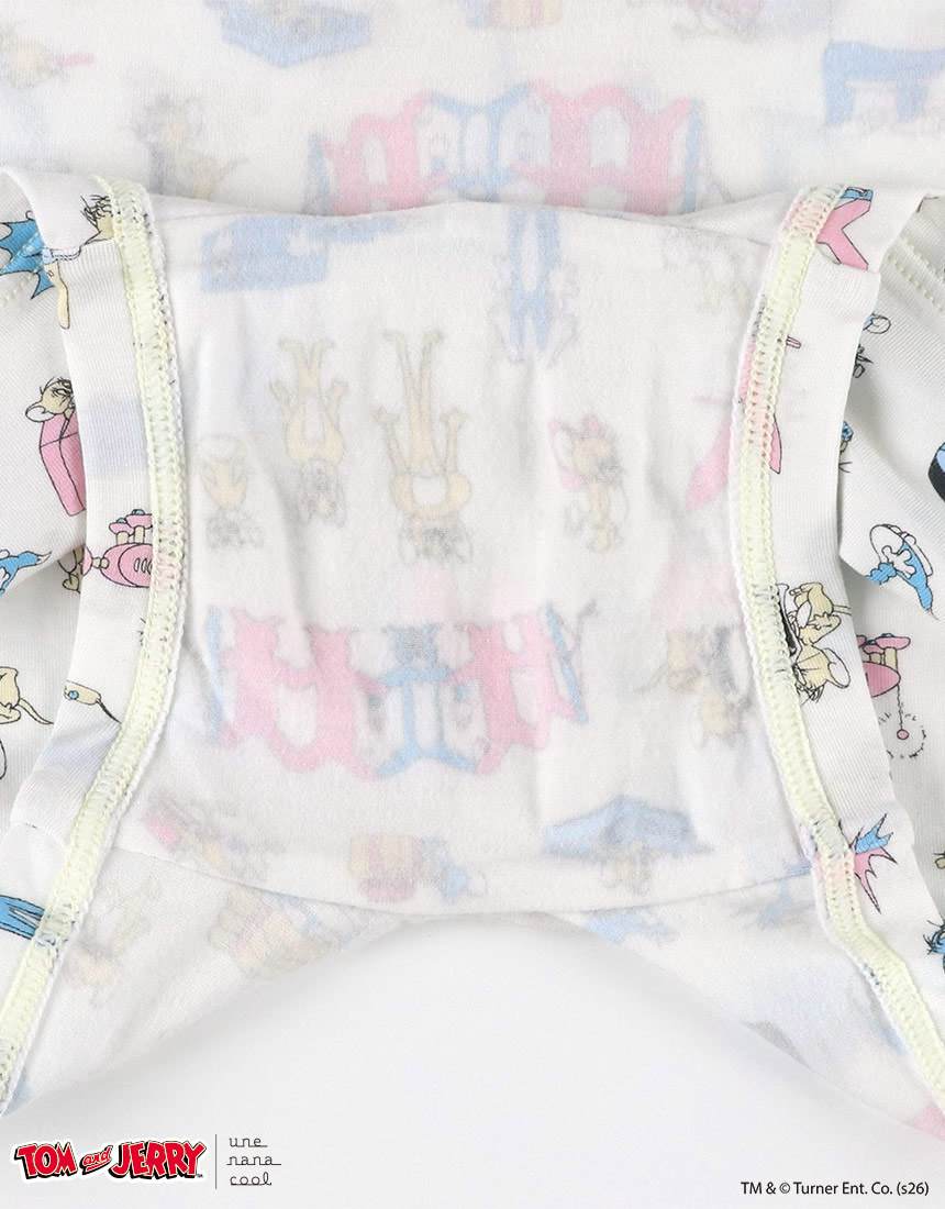 LF3059|ウンナナクール une nana cool トムとジェリー × une nana cool ナイトアップブラ連動 ハラマキ付きショーツ ボーイレングスショーツ M/L