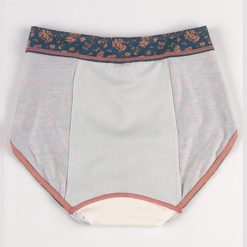 LF5650|ウンナナクール une nana cool ナイトアップブラ連動 MADE WITH LIBERTY FABRIC ナイト用 サニタリーショーツ 羽つきナプキン対応 M/L