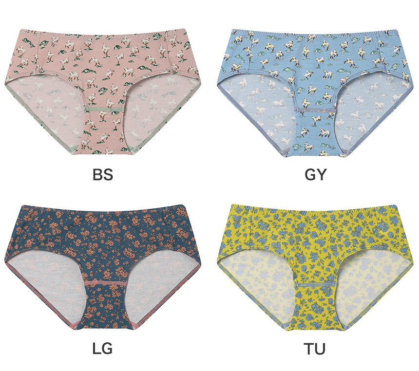 LF6250|ウンナナクール une nana cool ナイトアップブラ連動 MADE WITH LIBERTY FABRIC スタンダードショーツ M/L