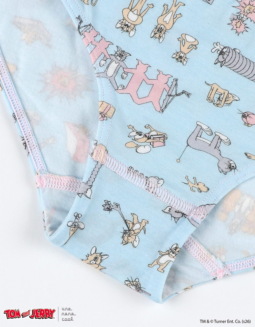 LF6259|ウンナナクール une nana cool トムとジェリー × une nana cool ナイトアップブラ連動 スタンダードショーツ M/L