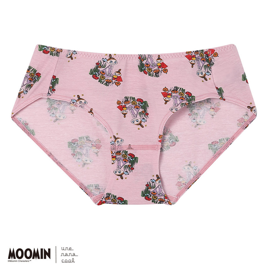 LF6261|ウンナナクール une nana cool MOOMIN × une nana cool ナイトアップブラ連動 スタンダードショーツ M/L