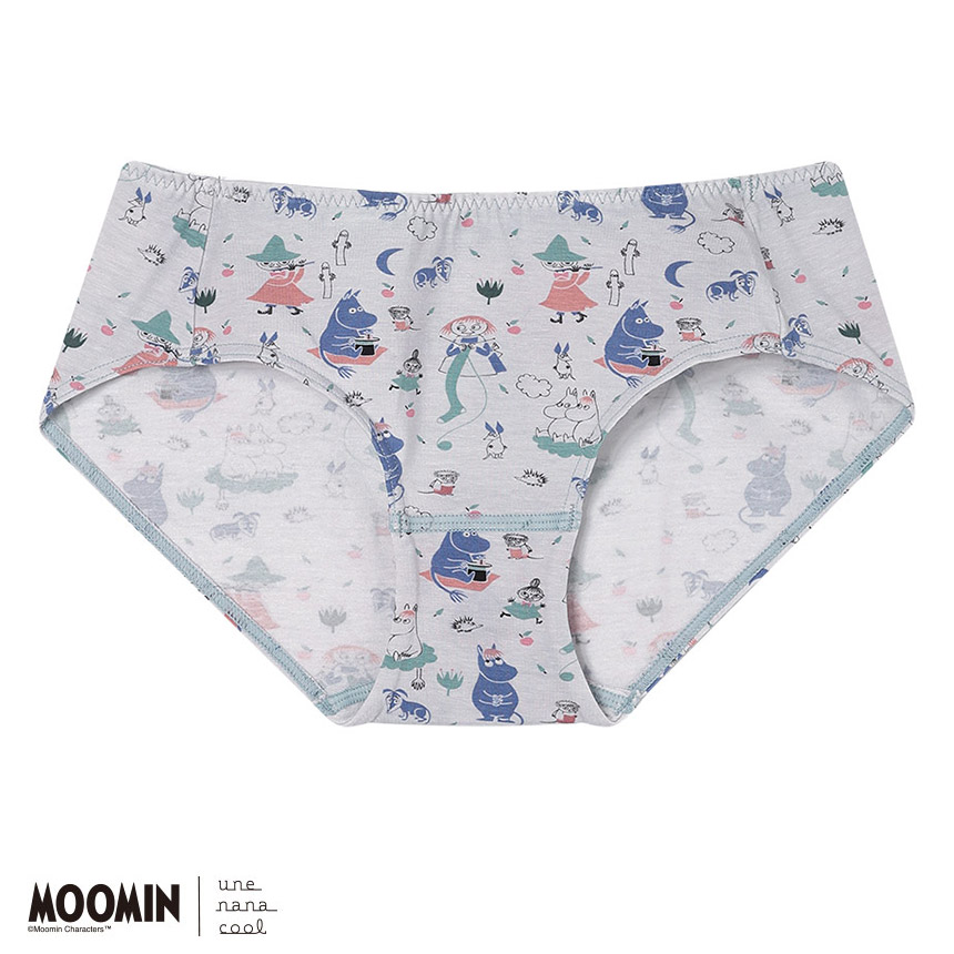 LF6261|ウンナナクール une nana cool MOOMIN × une nana cool ナイトアップブラ連動 スタンダードショーツ M/L