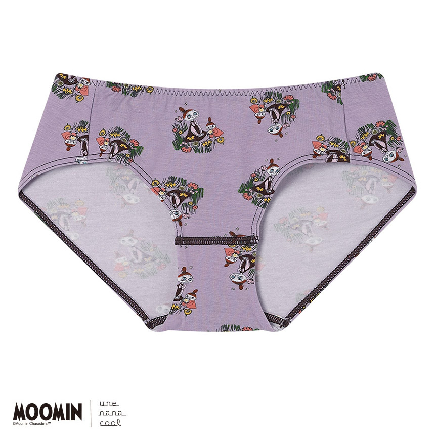LF6261|ウンナナクール une nana cool MOOMIN × une nana cool ナイトアップブラ連動 スタンダードショーツ M/L