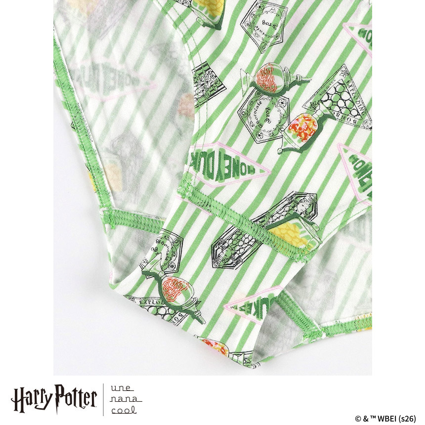 LF6267|ウンナナクール une nana cool Harry Potter × une nana cool ナイトアップブラ連動 スタンダードショーツ M/L