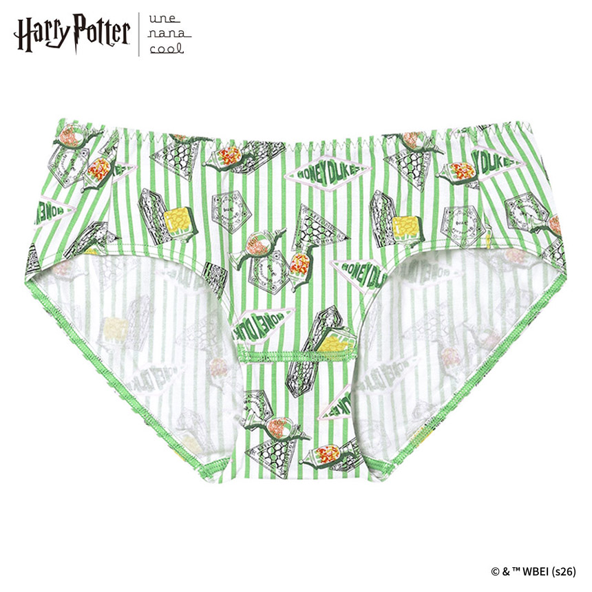LF6267|ウンナナクール une nana cool Harry Potter × une nana cool ナイトアップブラ連動 スタンダードショーツ M/L